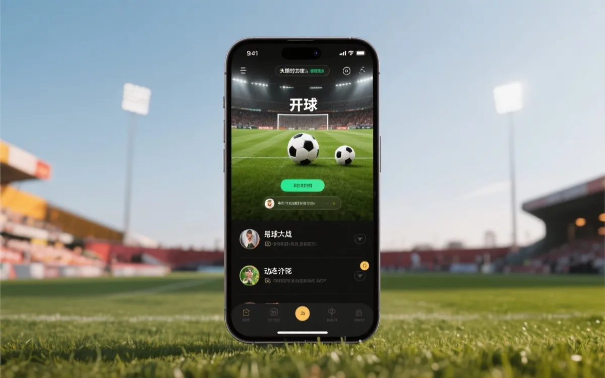 手机屏幕上的比赛关键节点与故事推送节奏示意